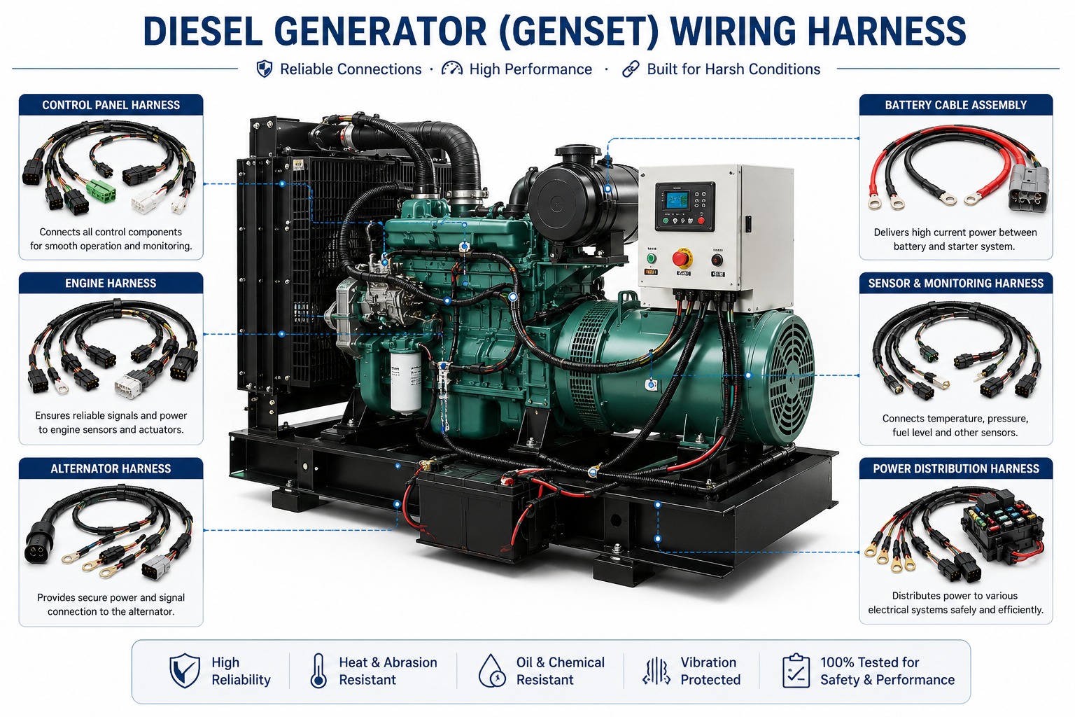 Power Product Genset Wiring Harness